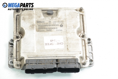 Компютър двигател за Jeep Cherokee SUV III (09.2001 - 01.2008) 2.5 CRD 4x4, 143 к.с., № Bosch 0 281 010 291
